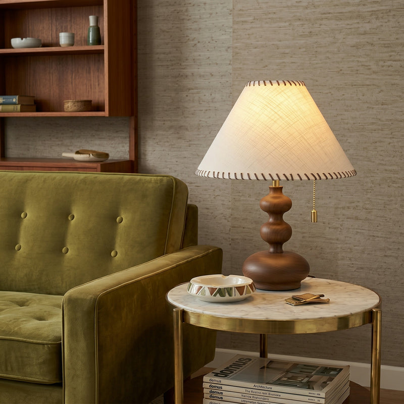 Calvion Wood Table Lamp