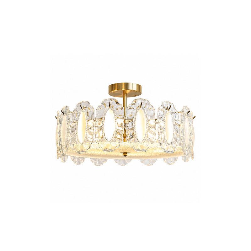 Camilla Glass Semi-Flush Mount Ceiling Light