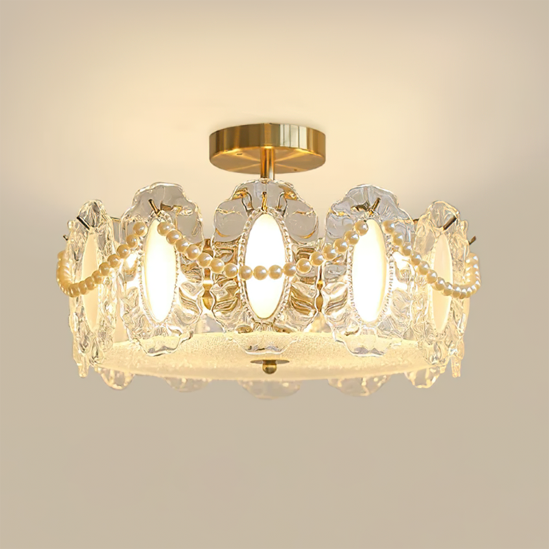 Camilla Glass Semi-Flush Mount Ceiling Light