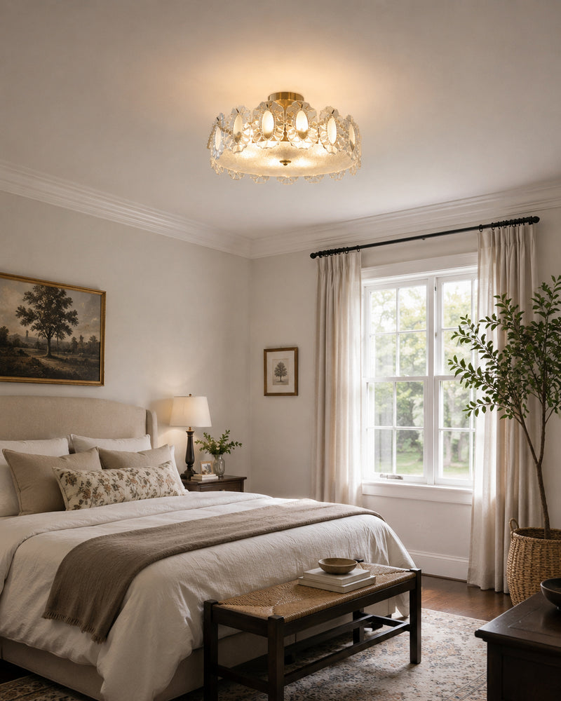 Camilla Glass Semi-Flush Mount Ceiling Light