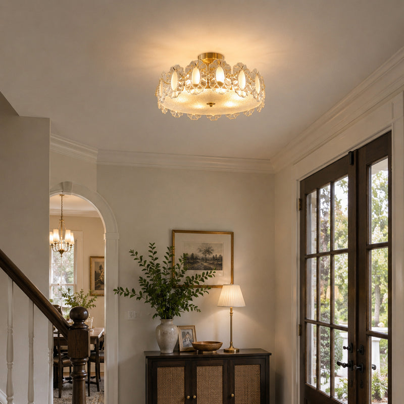 Camilla Glass Semi-Flush Mount Ceiling Light