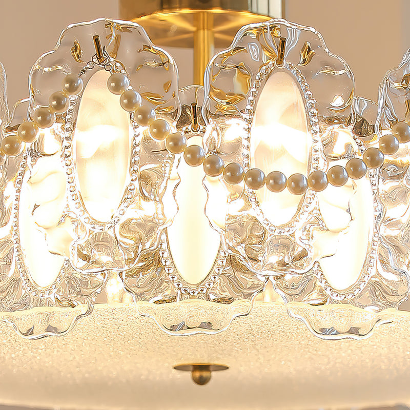Camilla Glass Semi-Flush Mount Ceiling Light