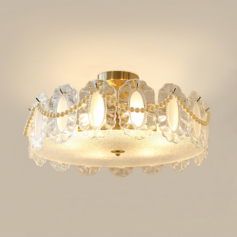 Camilla Glass Semi-Flush Mount Ceiling Light
