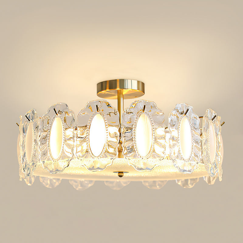 Camilla Glass Semi-Flush Mount Ceiling Light