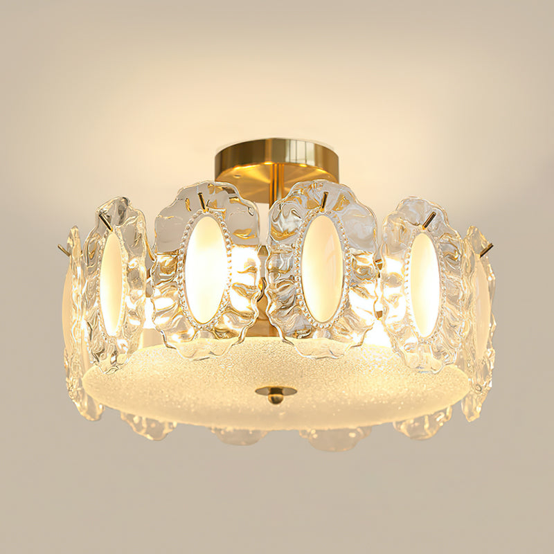Camilla Glass Semi-Flush Mount Ceiling Light