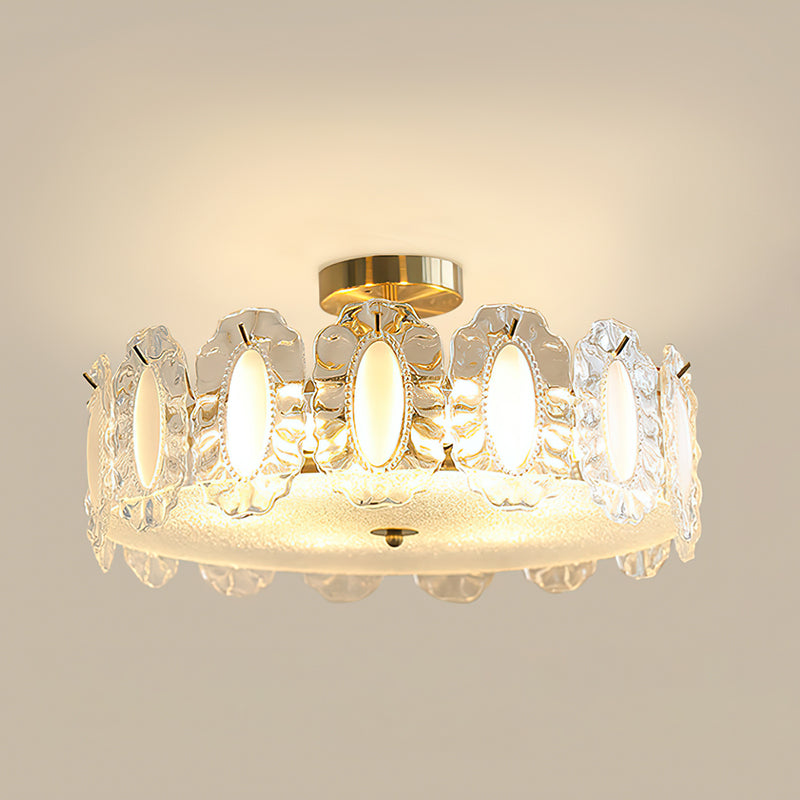 Camilla Glass Semi-Flush Mount Ceiling Light