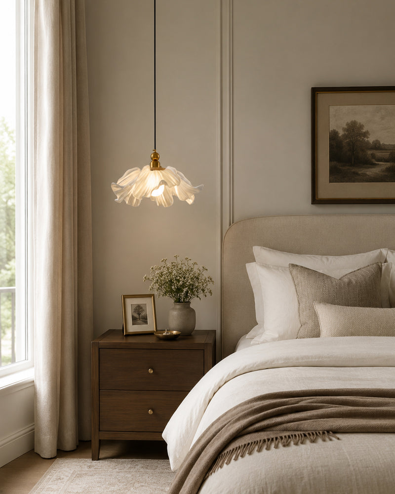 Camille Frosted Bloom Pendant lamp