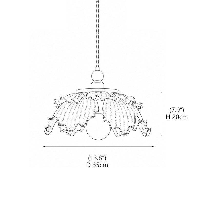 Genevieve Tiered Bloom Pendant Lamp