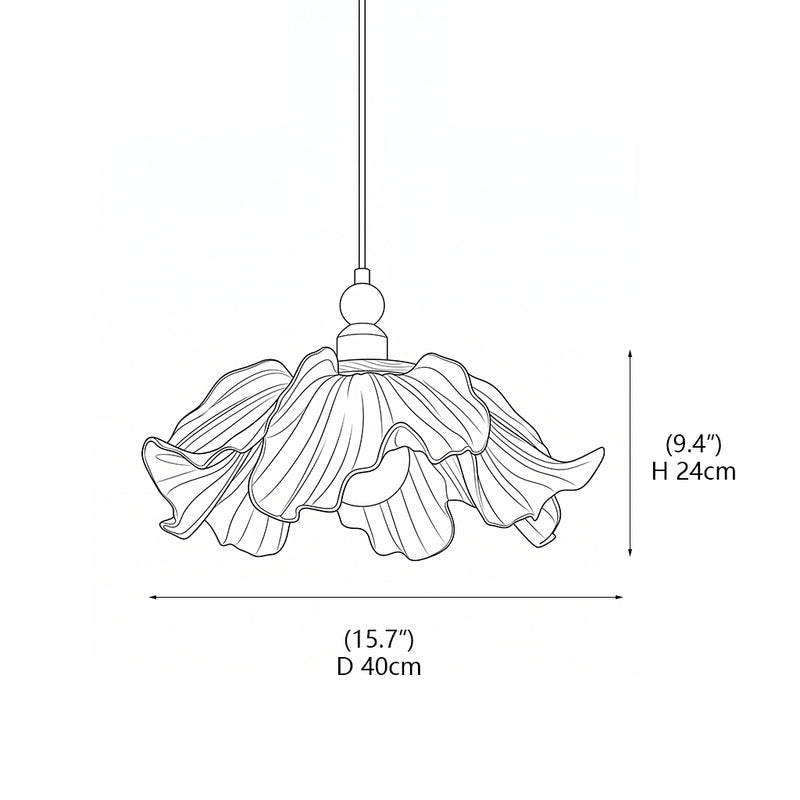 Camille Frosted Bloom Pendant lamp