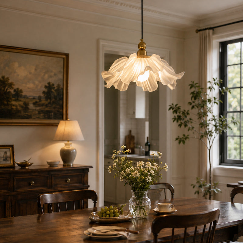 Camille Frosted Bloom Pendant lamp