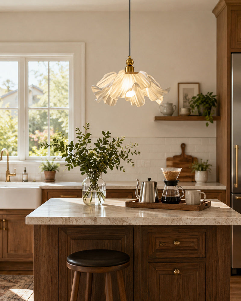 Camille Frosted Bloom Pendant lamp