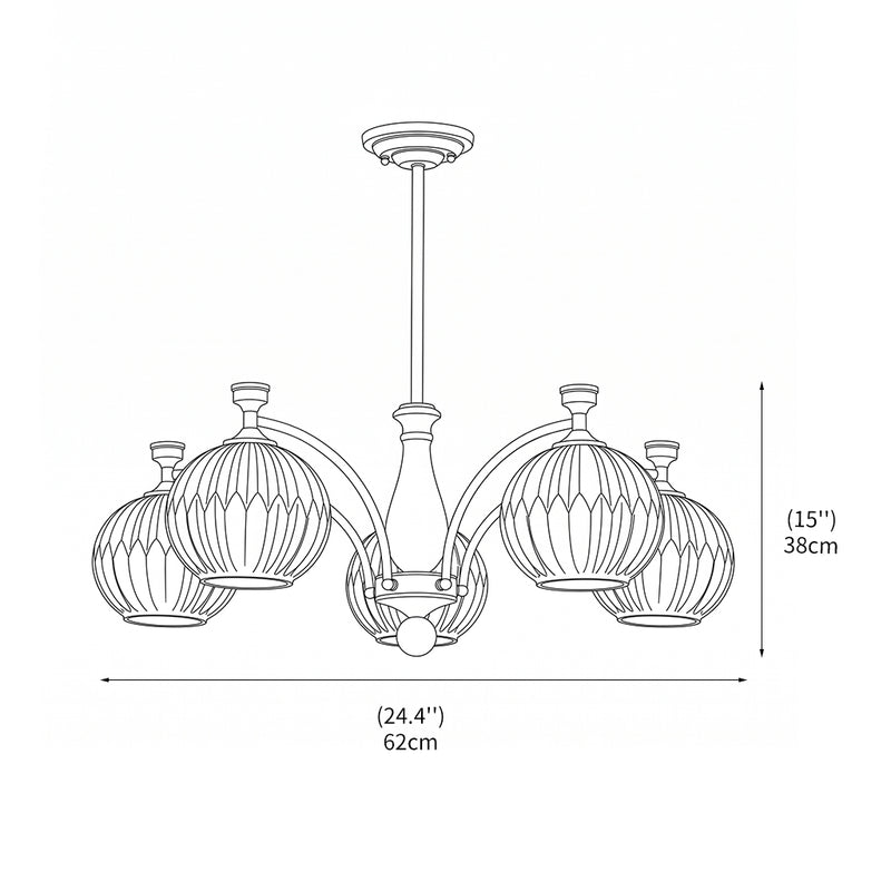 Canterbury Glass Chandelier