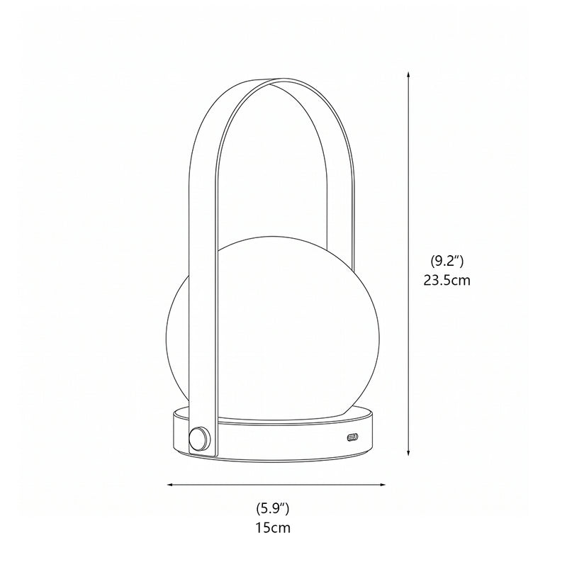 Carrie Alabaster Table Lamp (Built-in Battery)
