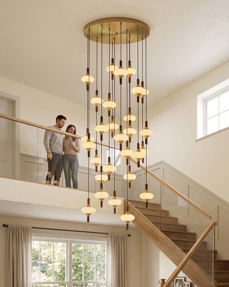 Cascade Spindle Chandelier