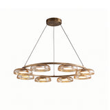 Lampada a sospensione Ezra in vetro organico