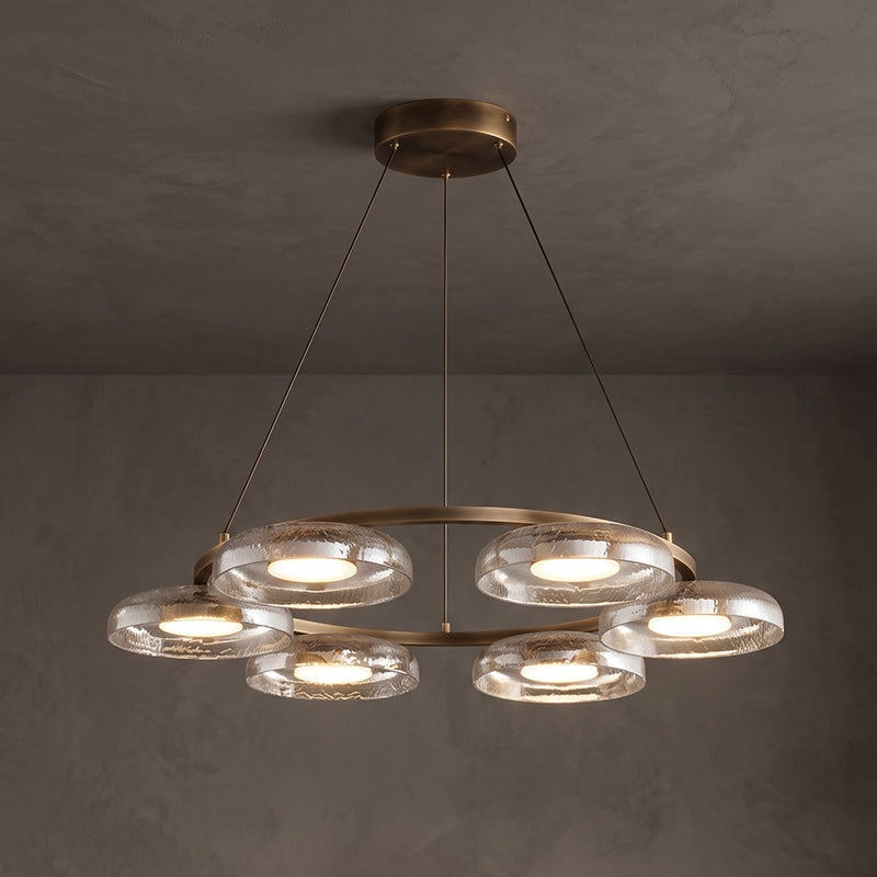 Ezra Organische Glazen Hanglamp
