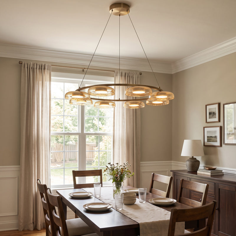Ezra Organische Glazen Hanglamp