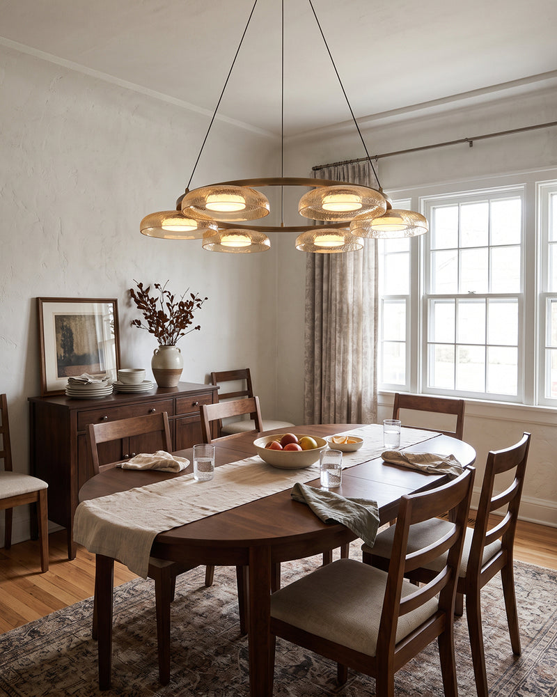 Ezra Organische Glazen Hanglamp