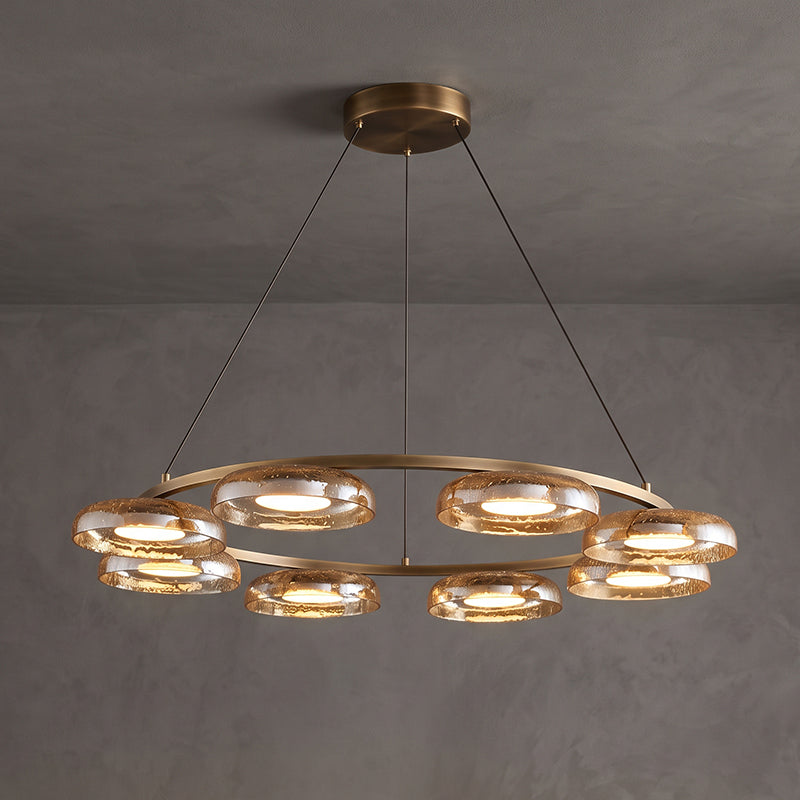 Ezra Organische Glazen Hanglamp