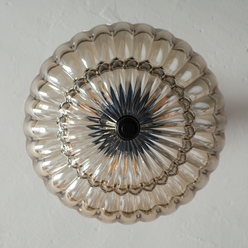 Celeste Tiered Glass Semi-Flush Mount Ceiling Lamp