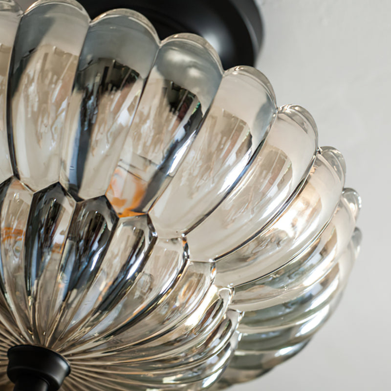 Celeste Tiered Glass Semi-Flush Mount Ceiling Lamp