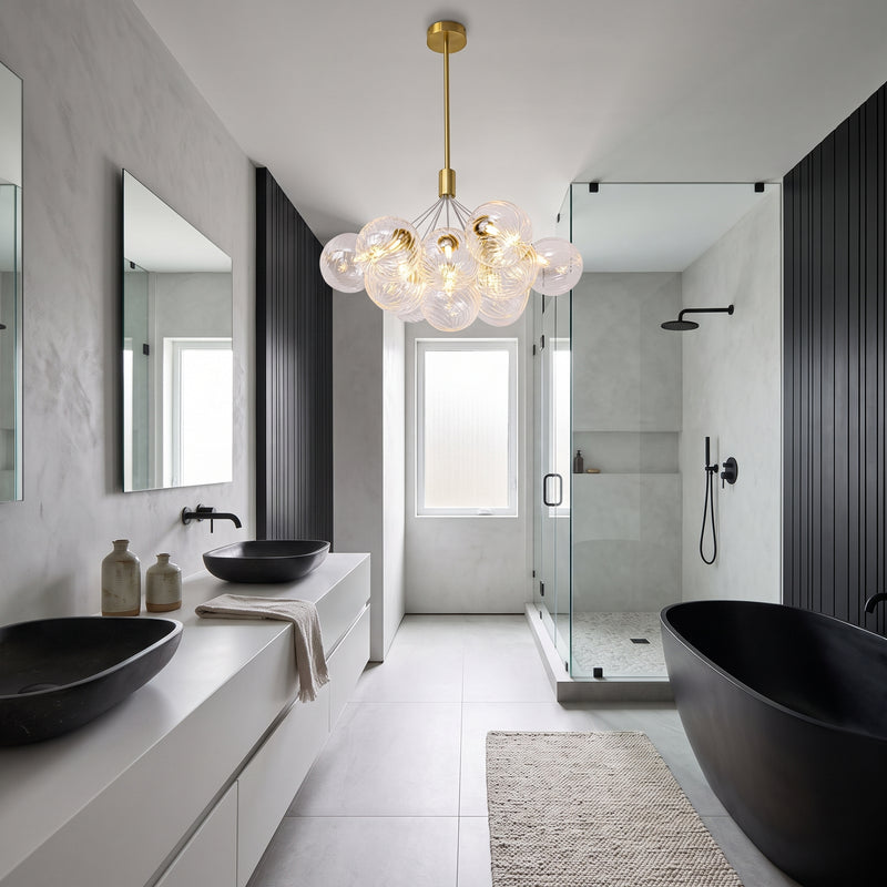 Celestial Bubble Cluster Chandelier