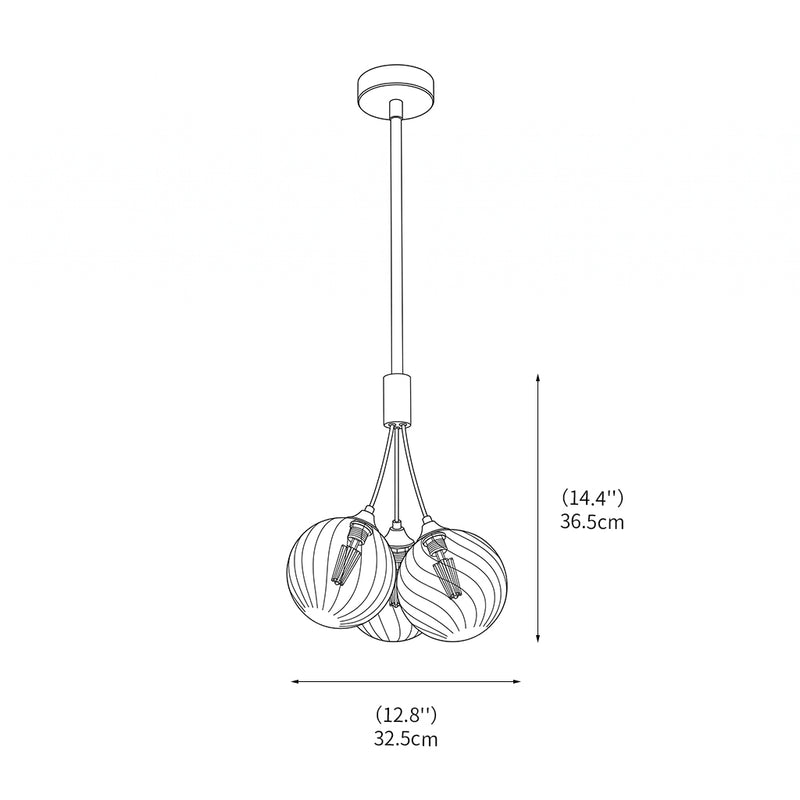Celestial Bubble Cluster Chandelier