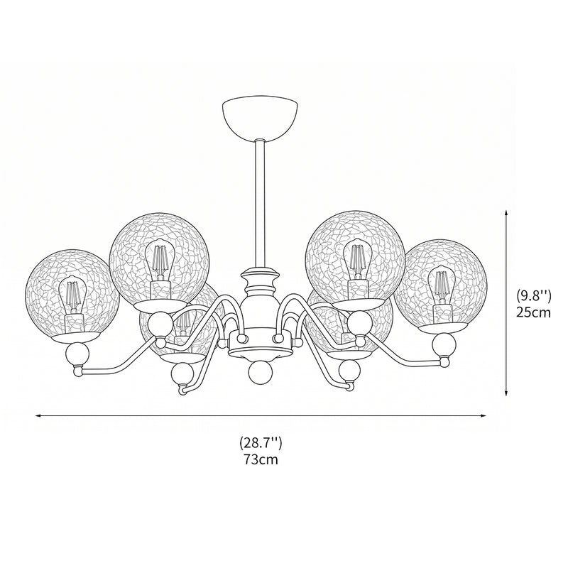 Clara Glass Chandelier