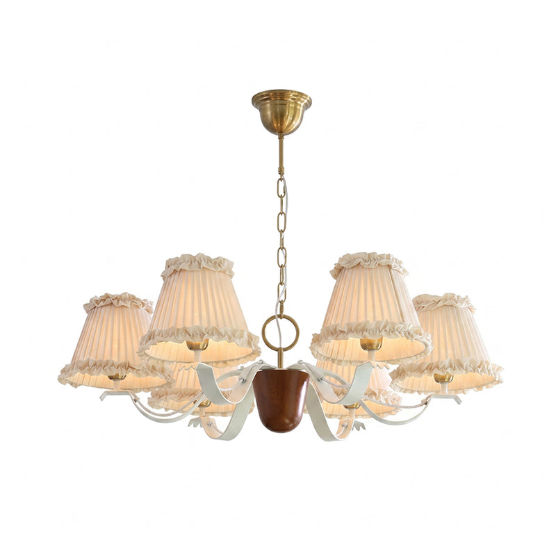 Colette Ruffled Pleat Chandelier