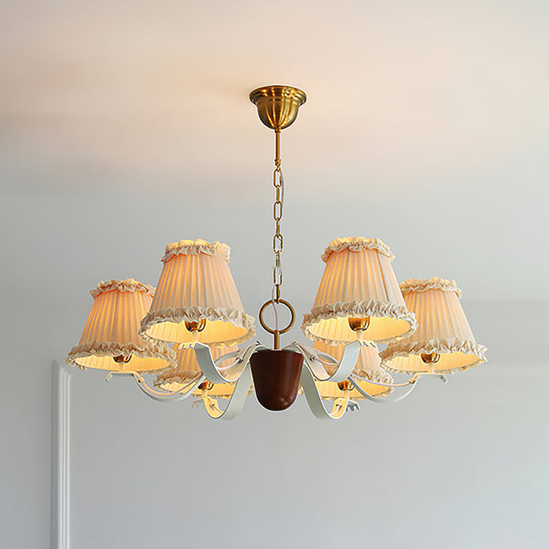 Colette Ruffled Pleat Chandelier