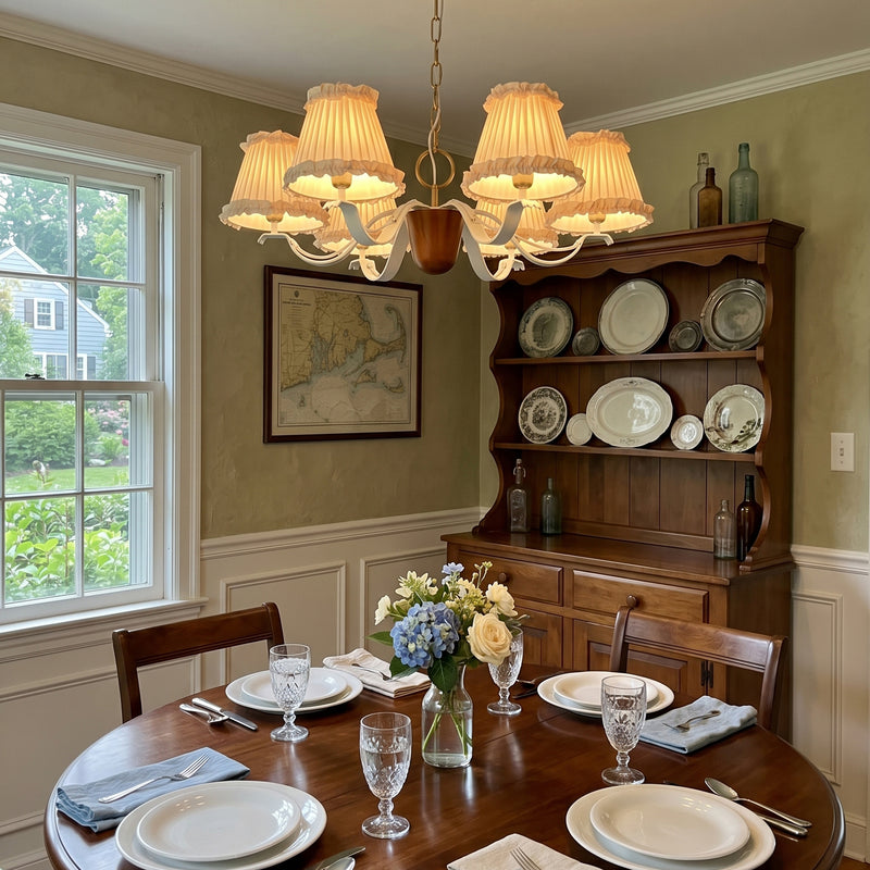 Colette Ruffled Pleat Chandelier