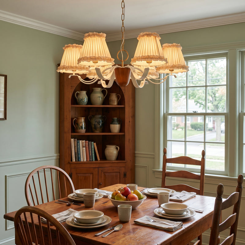 Colette Ruffled Pleat Chandelier