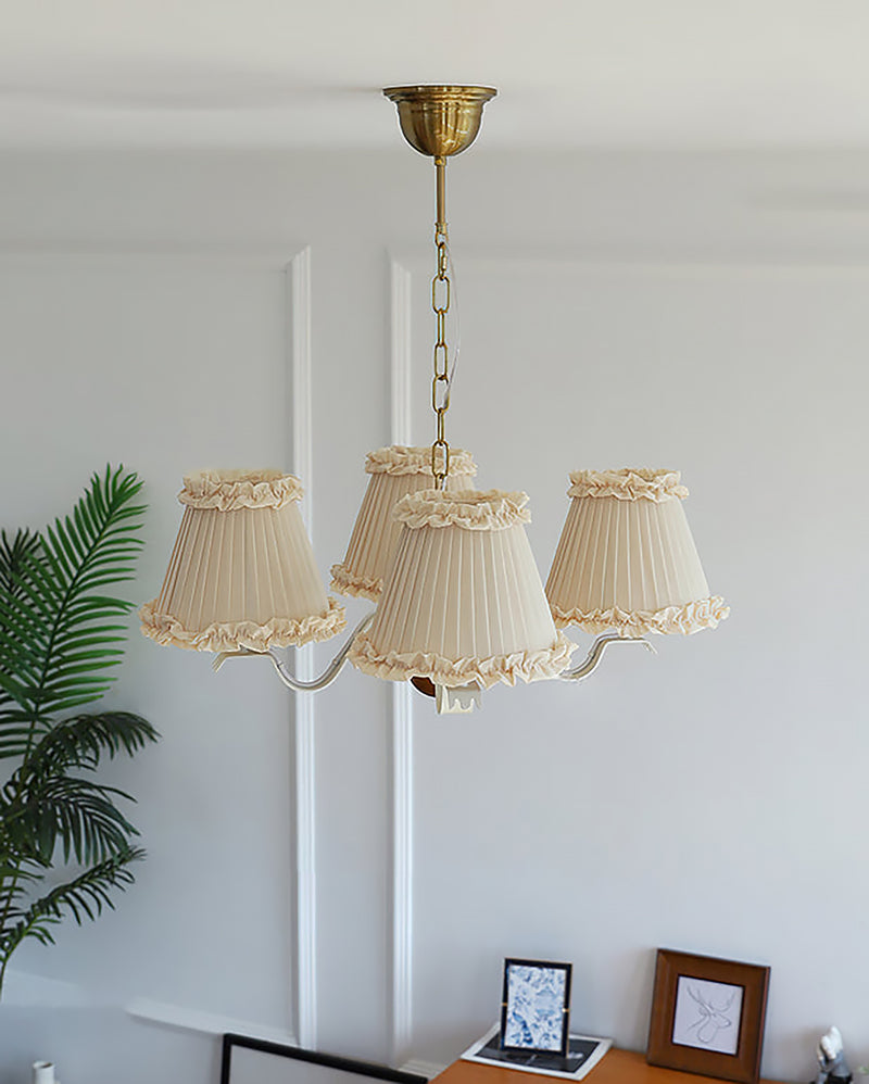 Colette Ruffled Pleat Chandelier