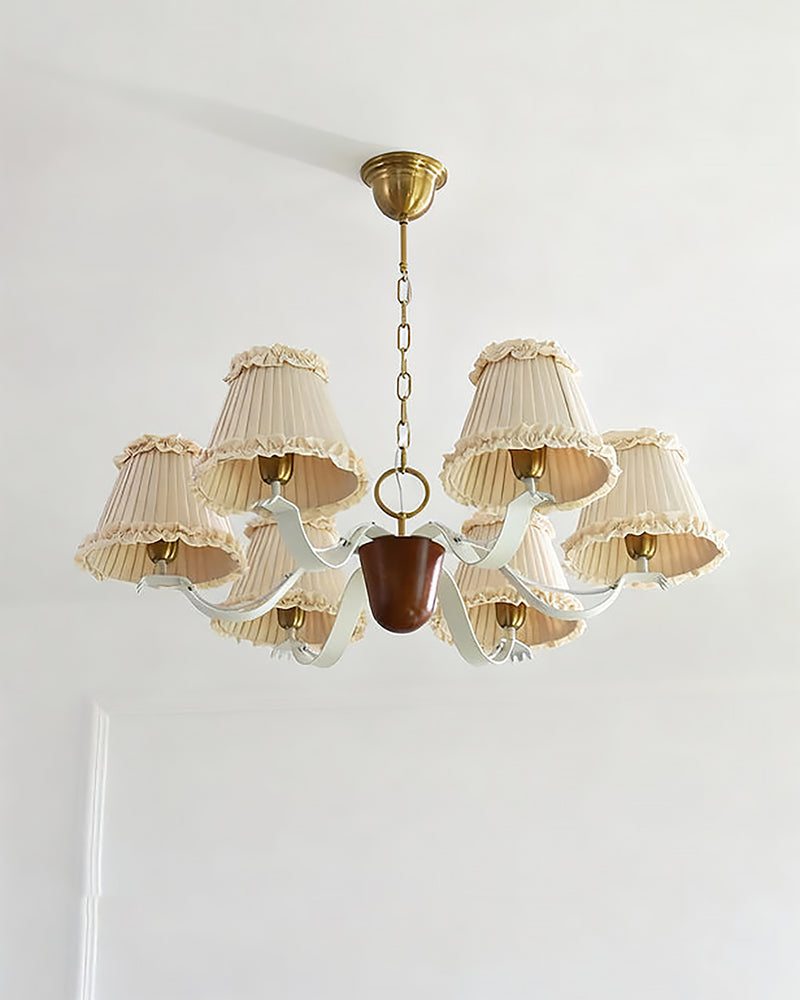 Colette Ruffled Pleat Chandelier