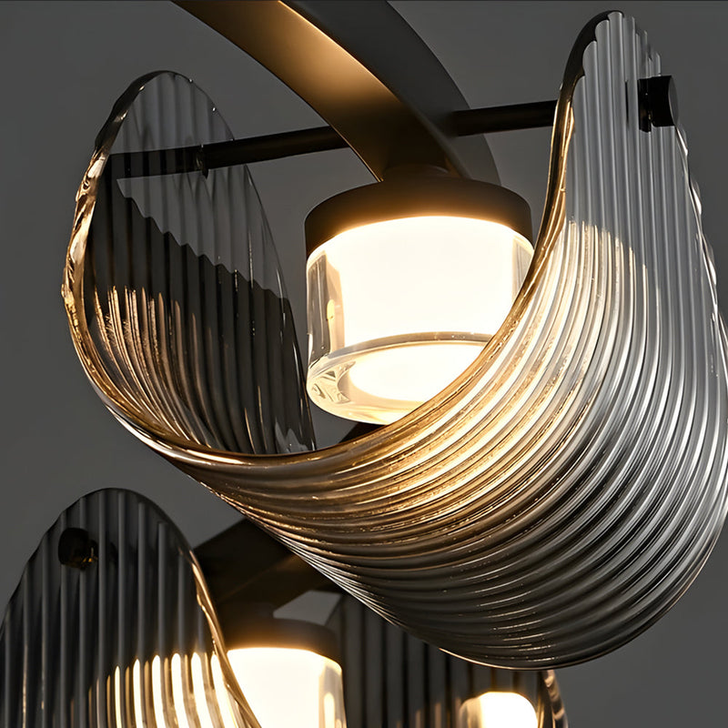 Conrad Ribbed Glass Chandelier
