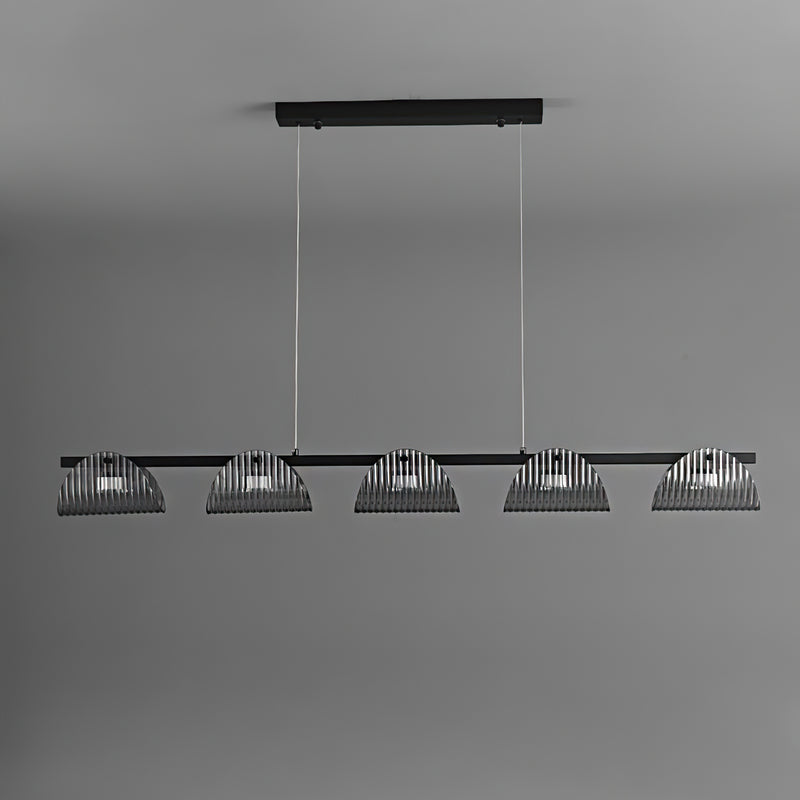 Conrad Ribbed Glass Linear Chandelier