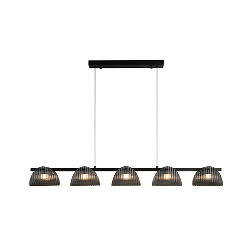 Conrad Ribbed Glass Linear Chandelier