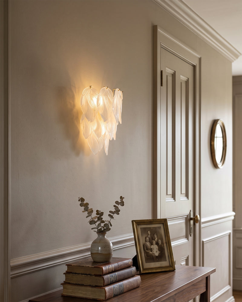 Coralie Glass Wall Sconce: