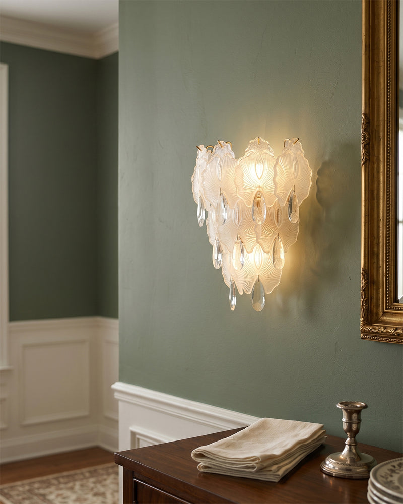Coralie Glass Wall Sconce: