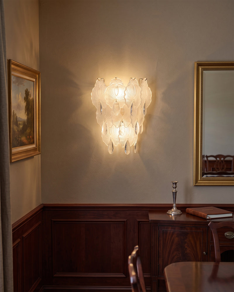 Coralie Glass Wall Sconce: