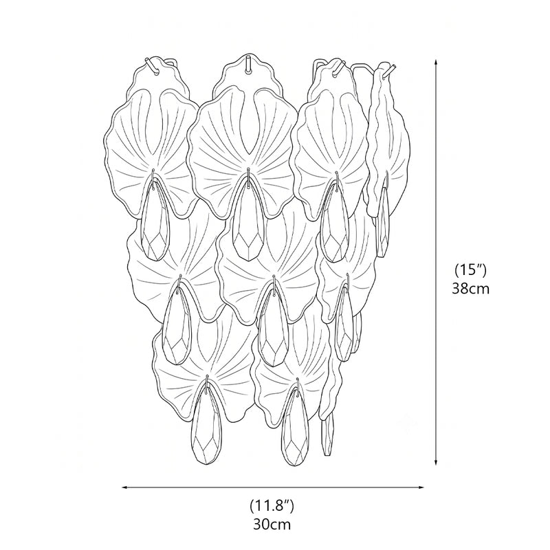 Coralie Glass Wall Sconce: