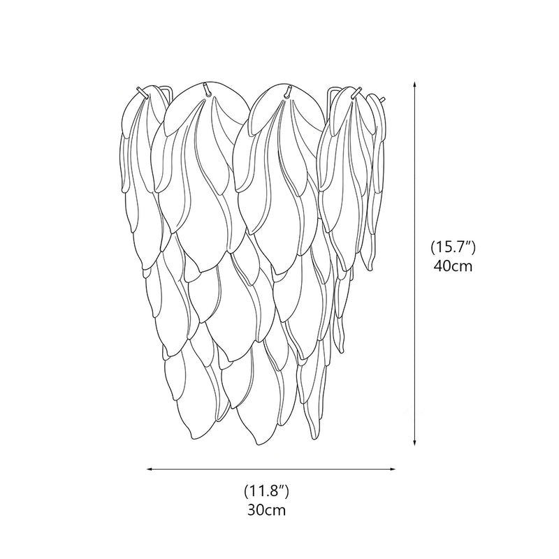 Coralie Glass Wall Sconce: