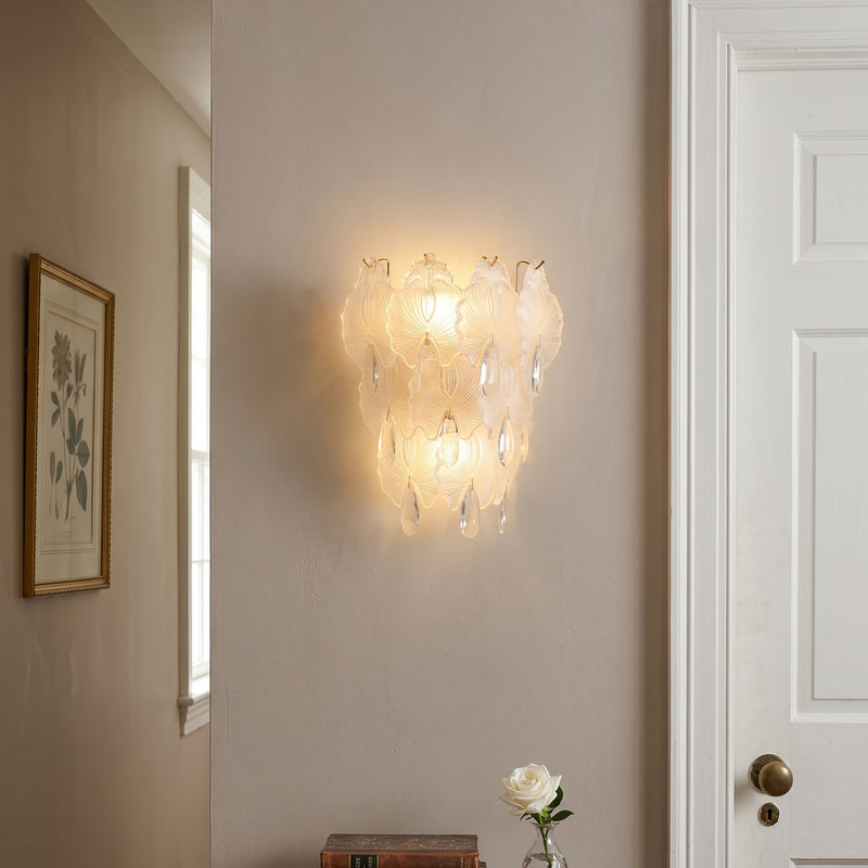 Coralie Glass Wall Sconce: