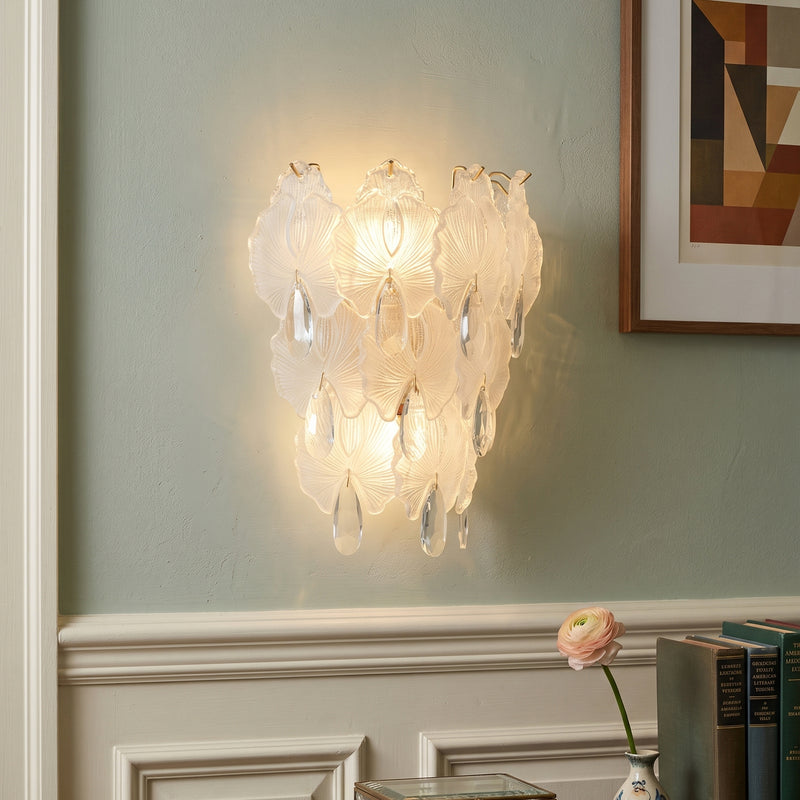 Coralie Glass Wall Sconce: