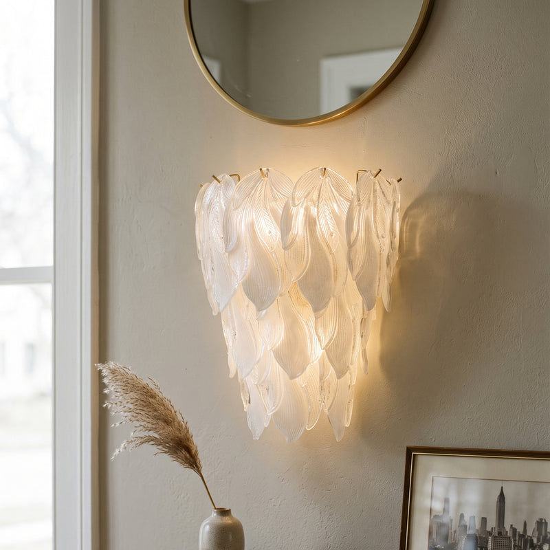 Coralie Glass Wall Sconce: