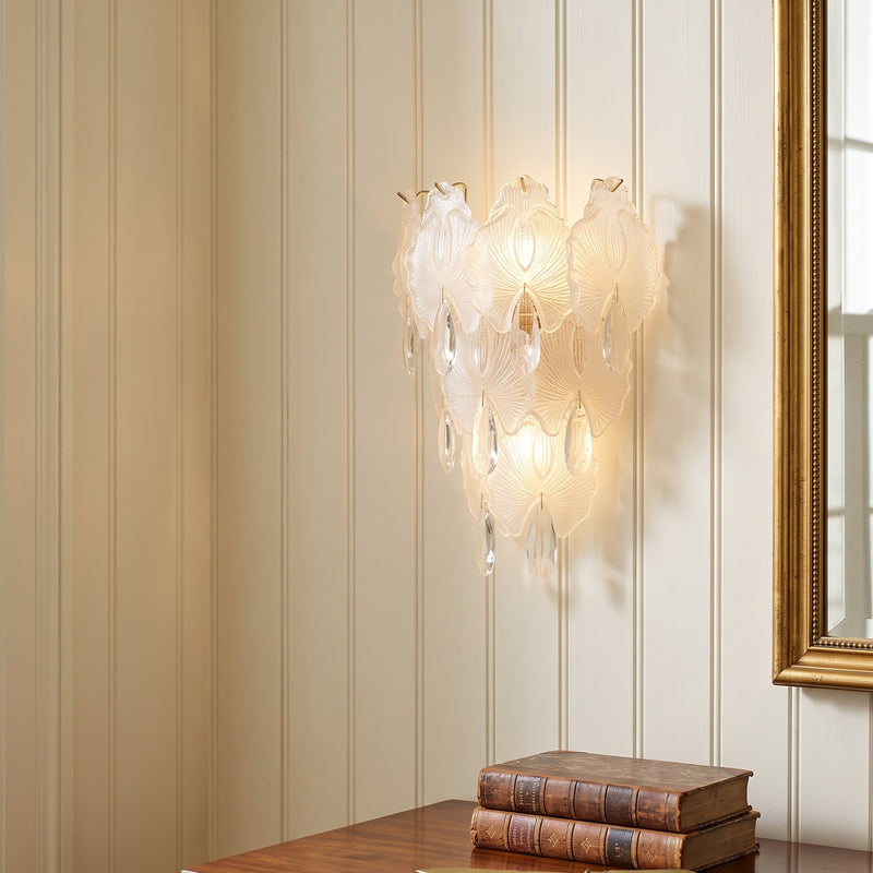 Coralie Glass Wall Sconce: