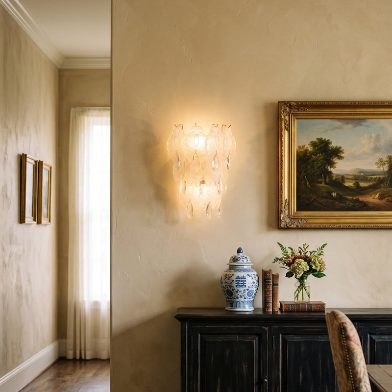Coralie Glass Wall Sconce: