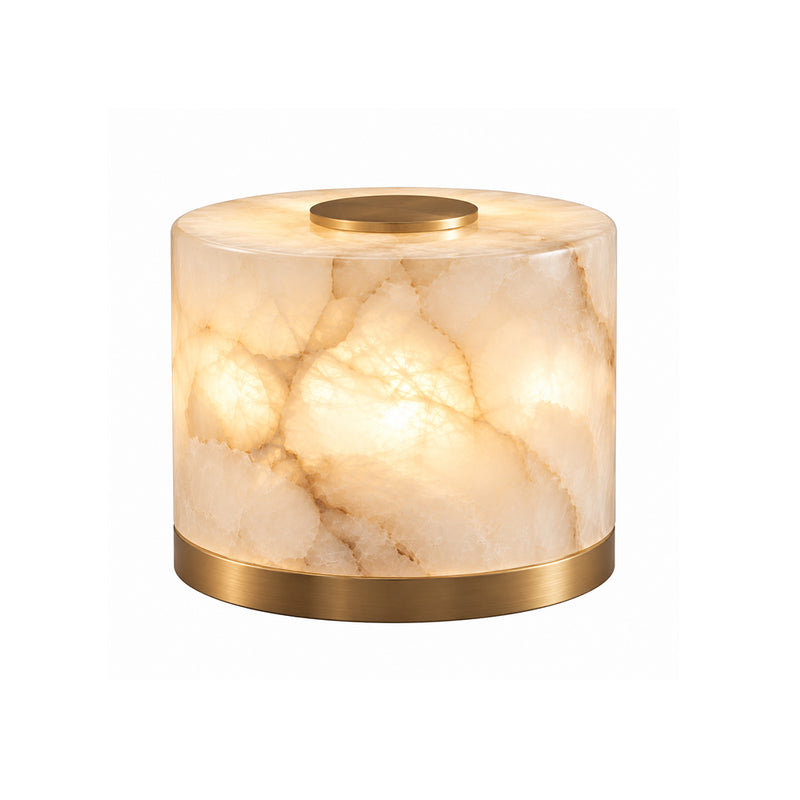 Corbin Alabaster Cylinder Table Lamp