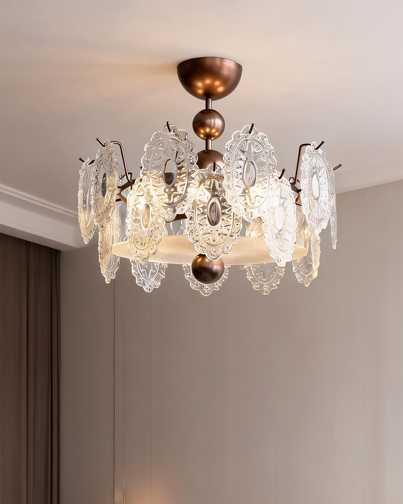 Cordelia Glass Semi-Flush Mount