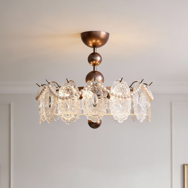 Cordelia Glass Semi-Flush Mount